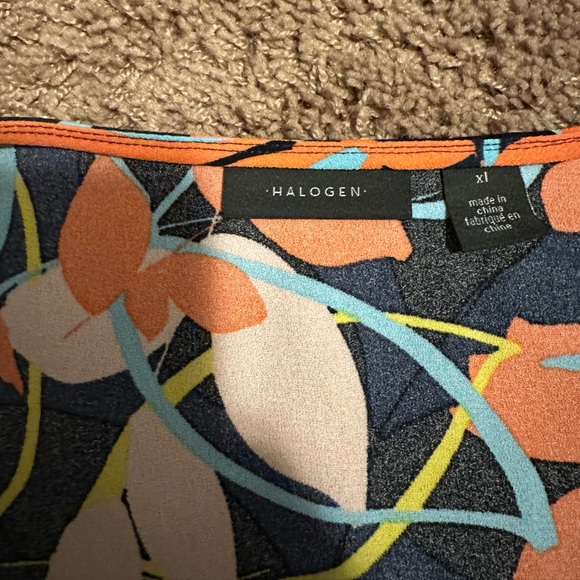 Halogen Navy Floral Dress - Picture 3 of 5